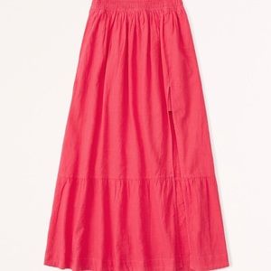NWT Abercrombie & Fitch Linen-Blend Maxi Skirt size XXL
